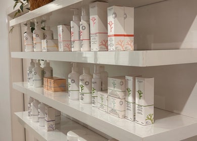 Product display at The Wax Station - North Richmond, North Richmond, New South Wales, AU showcases skincare range.