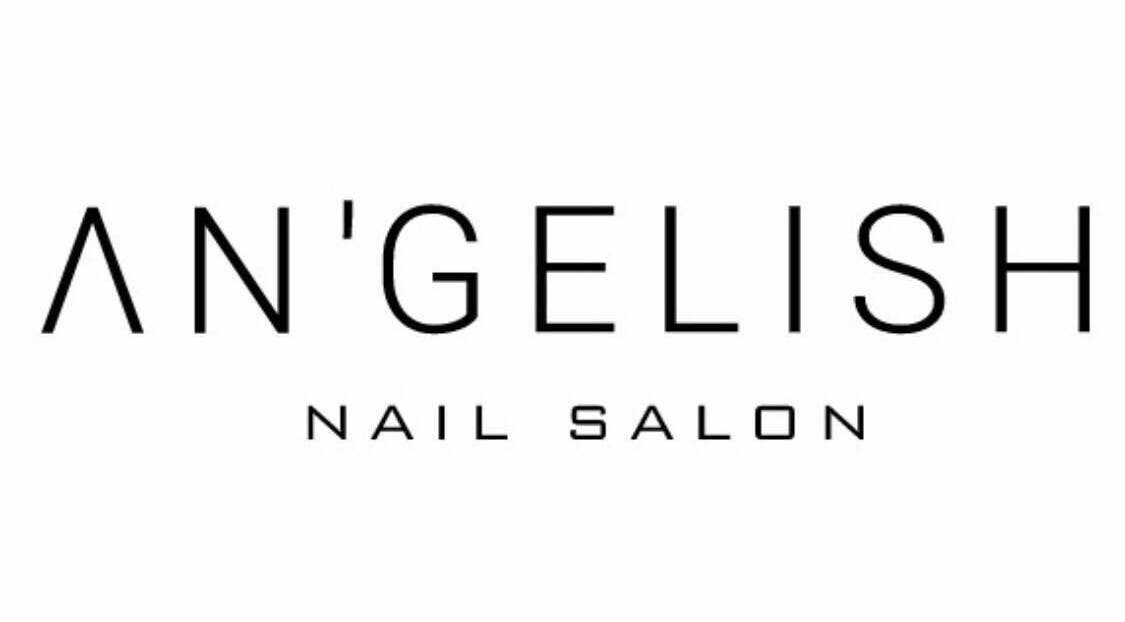 Elegant ANGELISH NAIL SALON logo in Lake Elmo, Minnesota, US.
