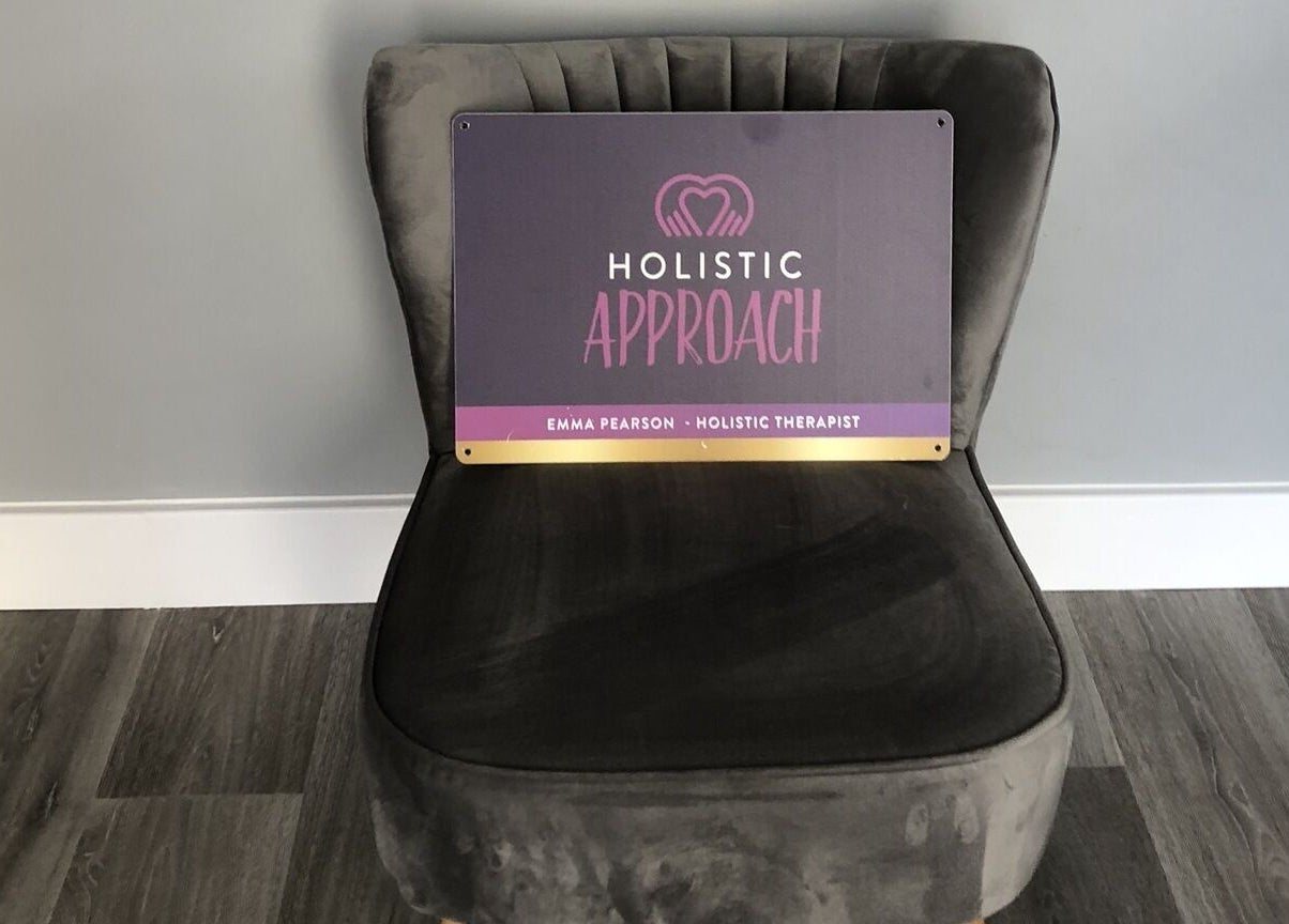 Holistic Approach's stylish chair in Carrickfergus, Northern Ireland, GB, embodies relaxation and wellness.