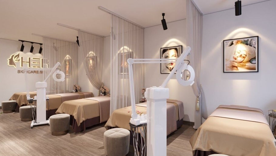 Elegant treatment room at Her Hải Phòng, featuring massage beds and ambient lighting in Hải Phòng, Hải Phòng, VN.