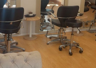 Elegant salon chairs at Beautevas Beauty and tanning, Martlesham, England, GB, reflecting modern styling.