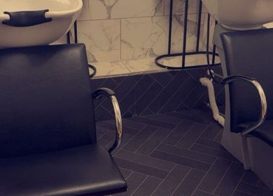 Stylish salon chairs at Beautevas Beauty and tanning, Martlesham, England, GB. Perfect for hair washing.