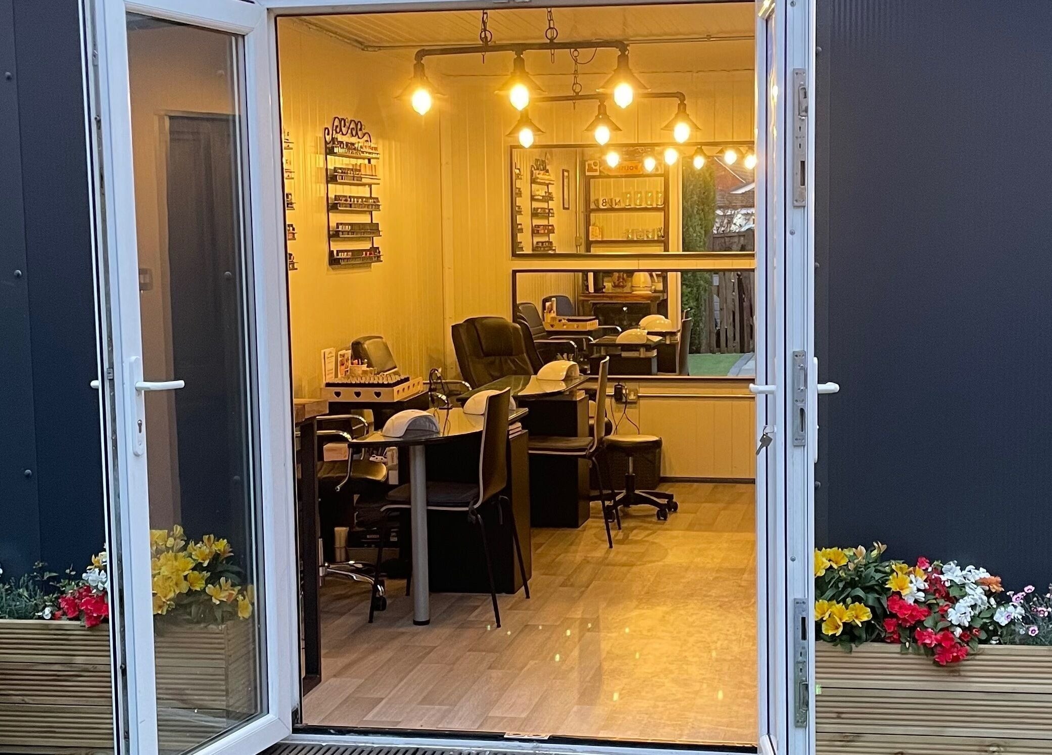 Inviting interior of Polished of Swinton, showcasing nail stations in Swinton, England, GB.