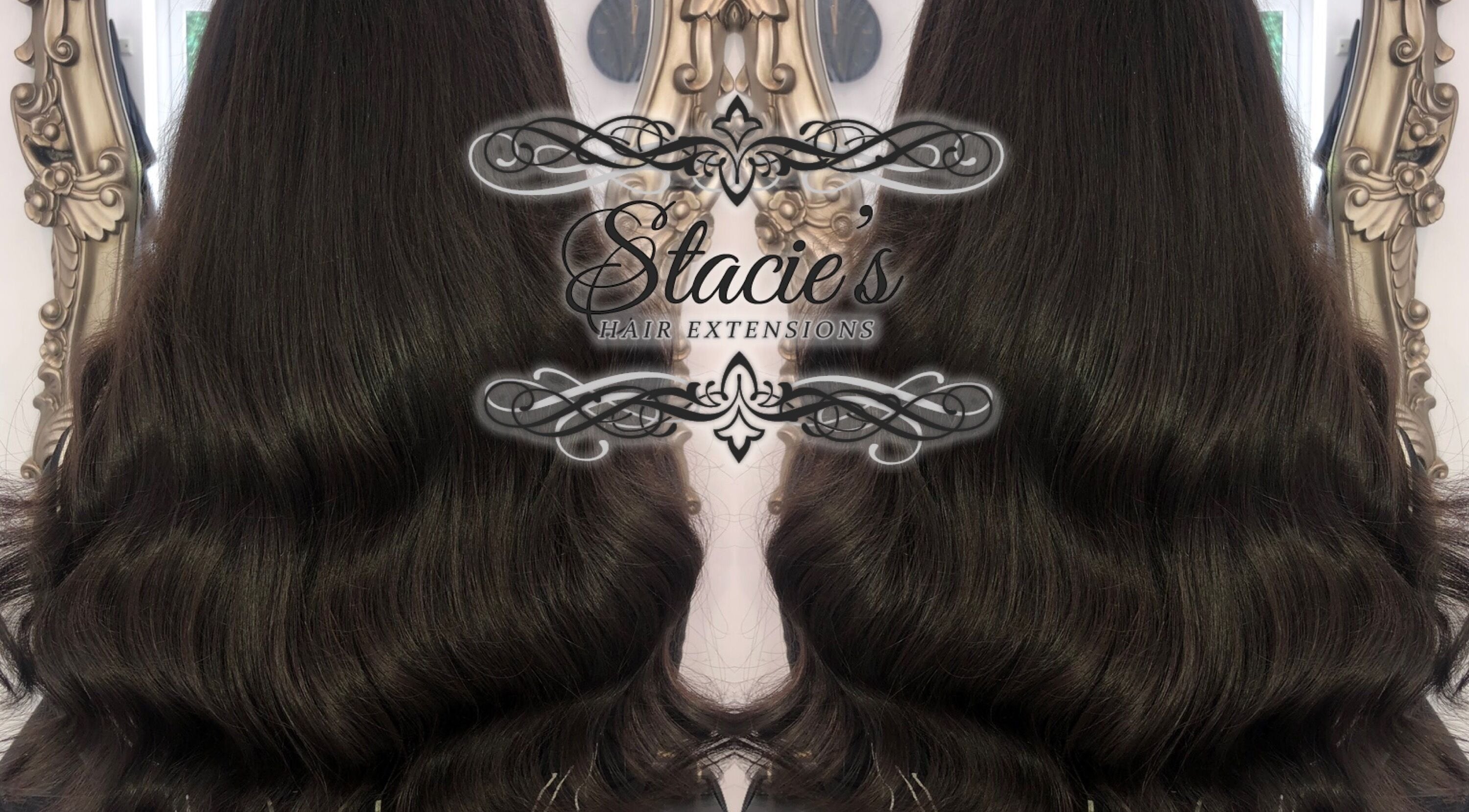Luxurious dark hair extensions at Stacies Hair Extensions, enhancing beauty in Bradford, England, GB.