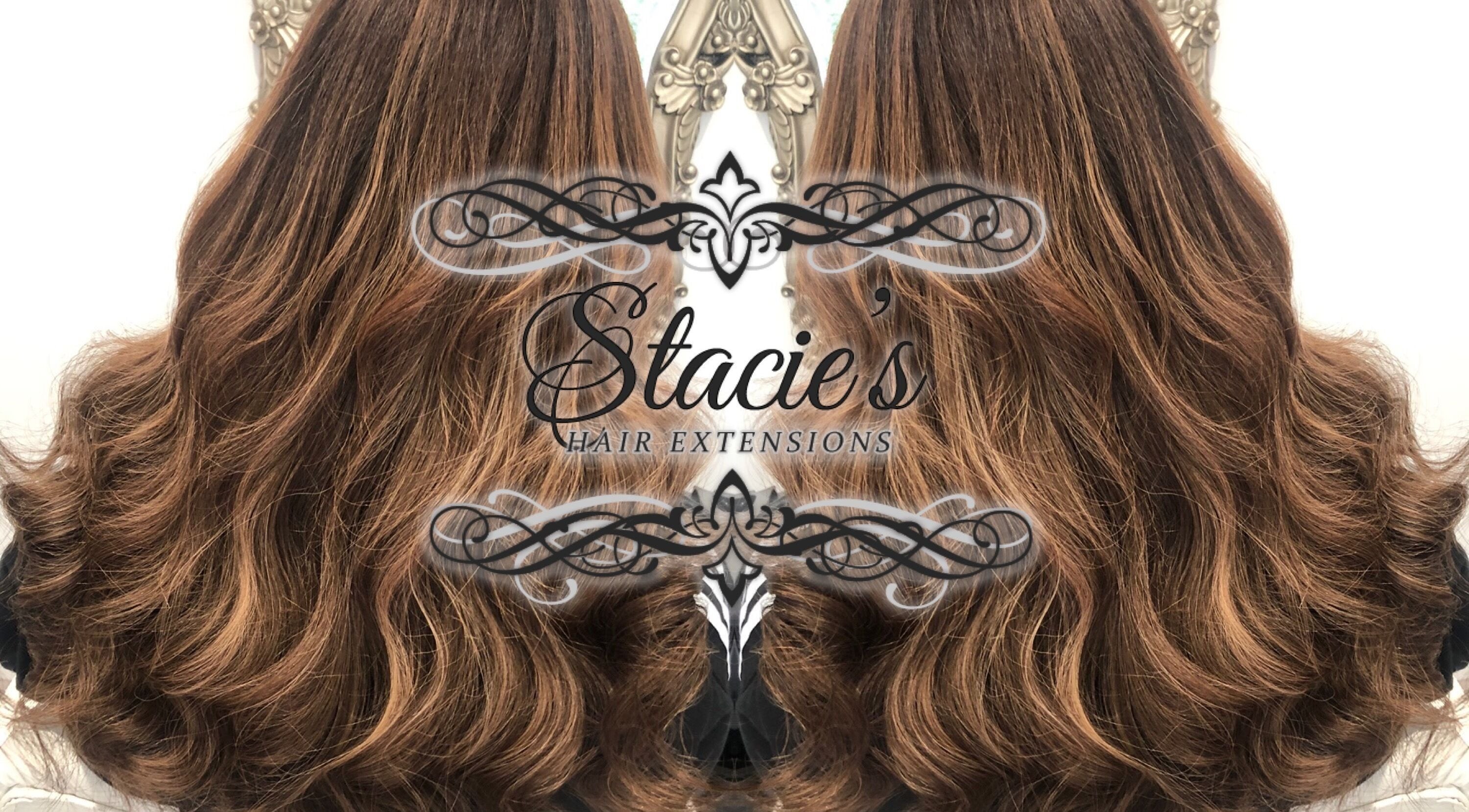 Elegant wavy brown hair extensions by Stacies Hair Extensions in Bradford, England, GB.
