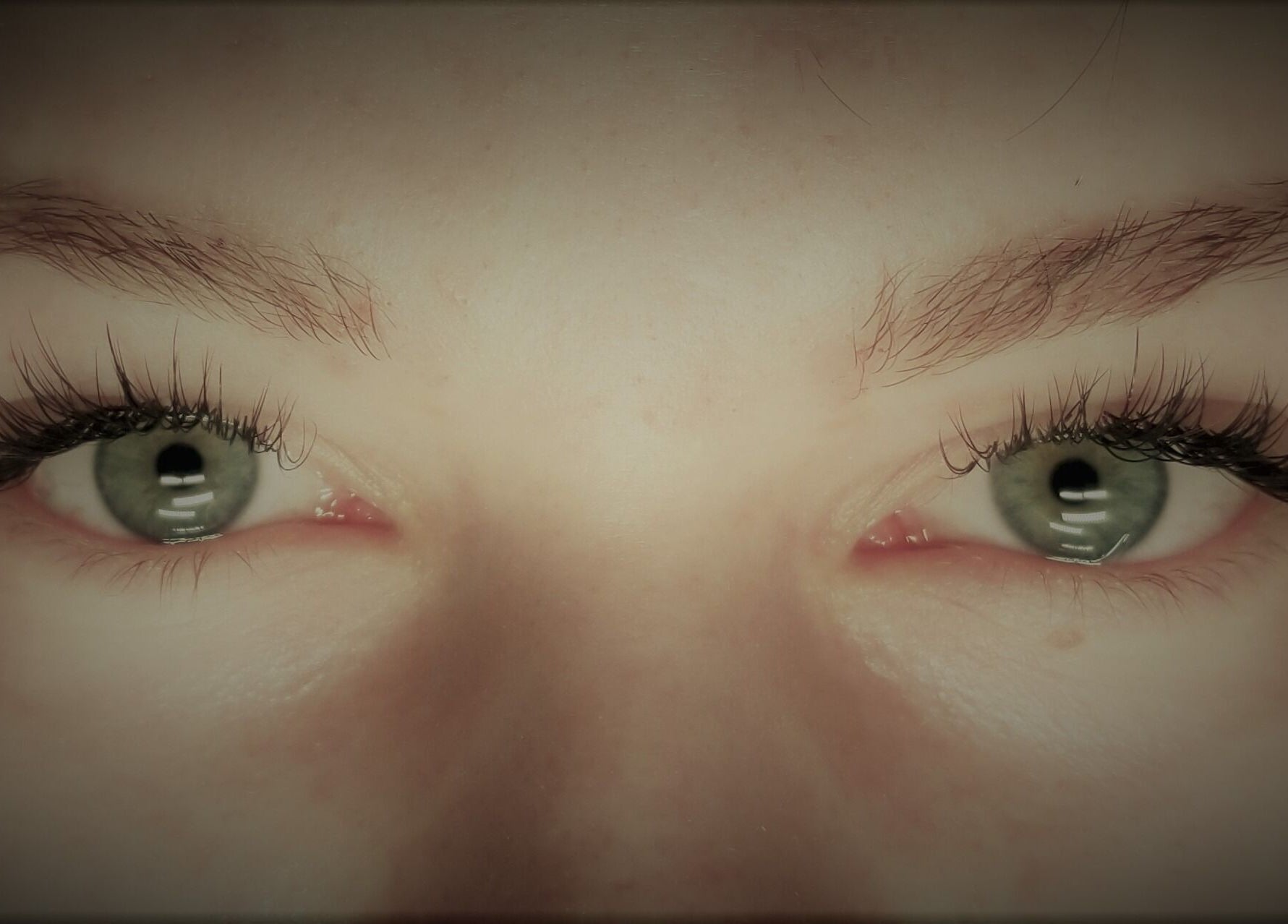 Close-up of enhanced eyelashes at Symmetry Skin & Body, Greater Sudbury, Ontario, CA.