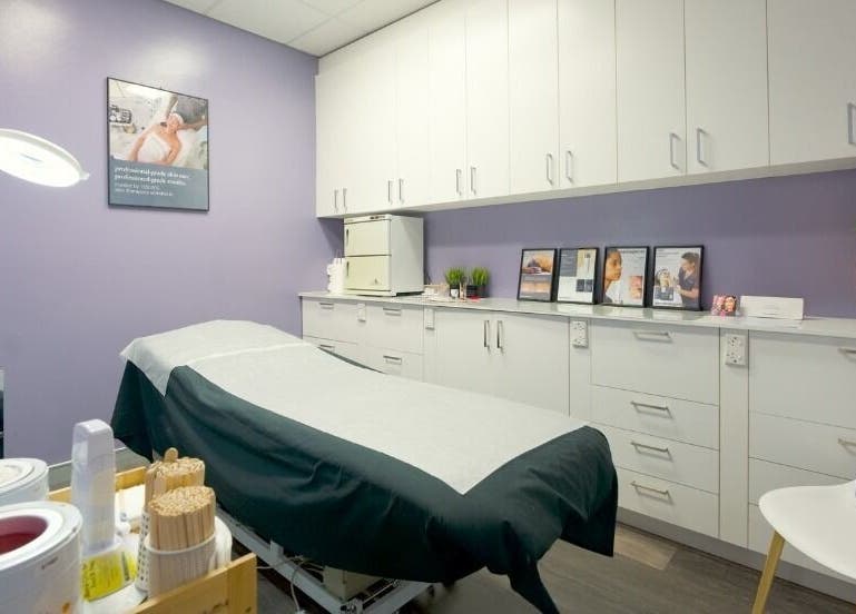 Serene treatment room at ABOUT FACE Beauty & Anti Aging Salon, Greenway, Australian Capital Territory, AU.
