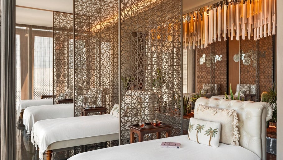 Relaxing massage rooms at Naturelife Spa Rixos Premium JBR in Dubai, UAE, AE with elegant decor and soothing ambiance.