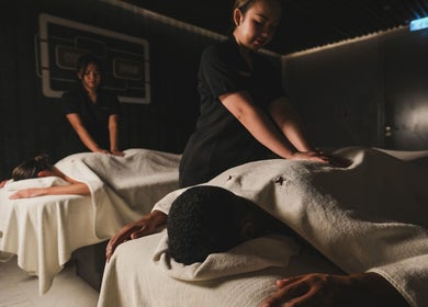 Guests enjoy relaxing massages at Naturelife Spa Rixos Premium JBR, Dubai, UAE, AE.