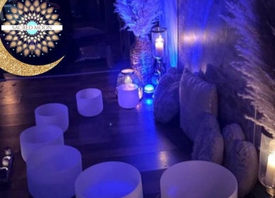 Serene wellness space at Sacred Moon Wellbeing & Quantum Led Coaching Academy, Horbury, England, GB.