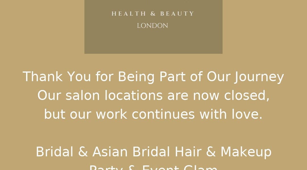 Karismha Health & Beauty in Pinner, England, GB announces closure with a heartfelt thank you message.