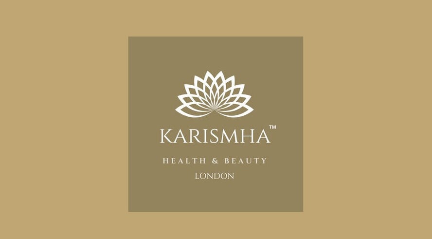 Karismha Health & Beauty logo with lotus design in Pinner, England, GB.