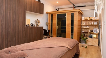 Relaxing massage room at Co Co Ci Remedial Massage and Facial, Edwardstown, South Australia, AU.