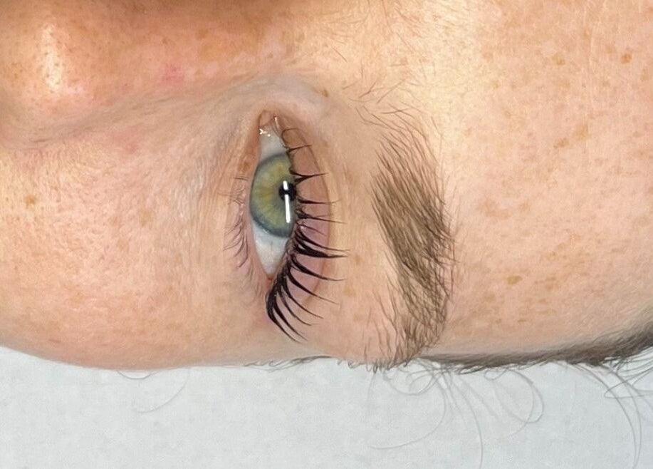 Close-up of eyelash extensions at Lehita Lashes Artistry in Montréal, Québec, CA.