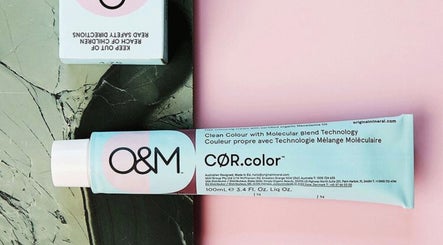 O&M hair color tube at Luxe Hair, Tamworth, New South Wales, AU. Enhance your look with premium color.