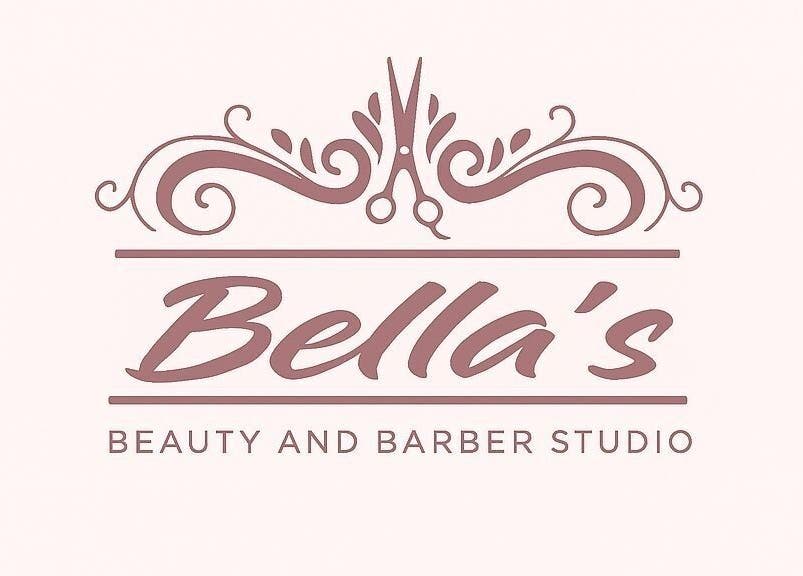 Logo of Bella's Beauty and Barber Studio West Bay, West Bay, KY with elegant designs.