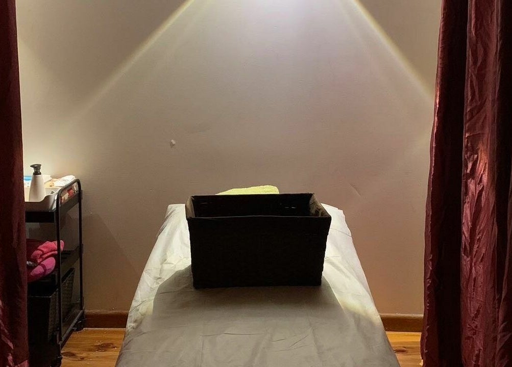 Tranquil massage room at RTC Golden Point, Golden Point, Victoria, AU, perfect for relaxing wellness treatments.