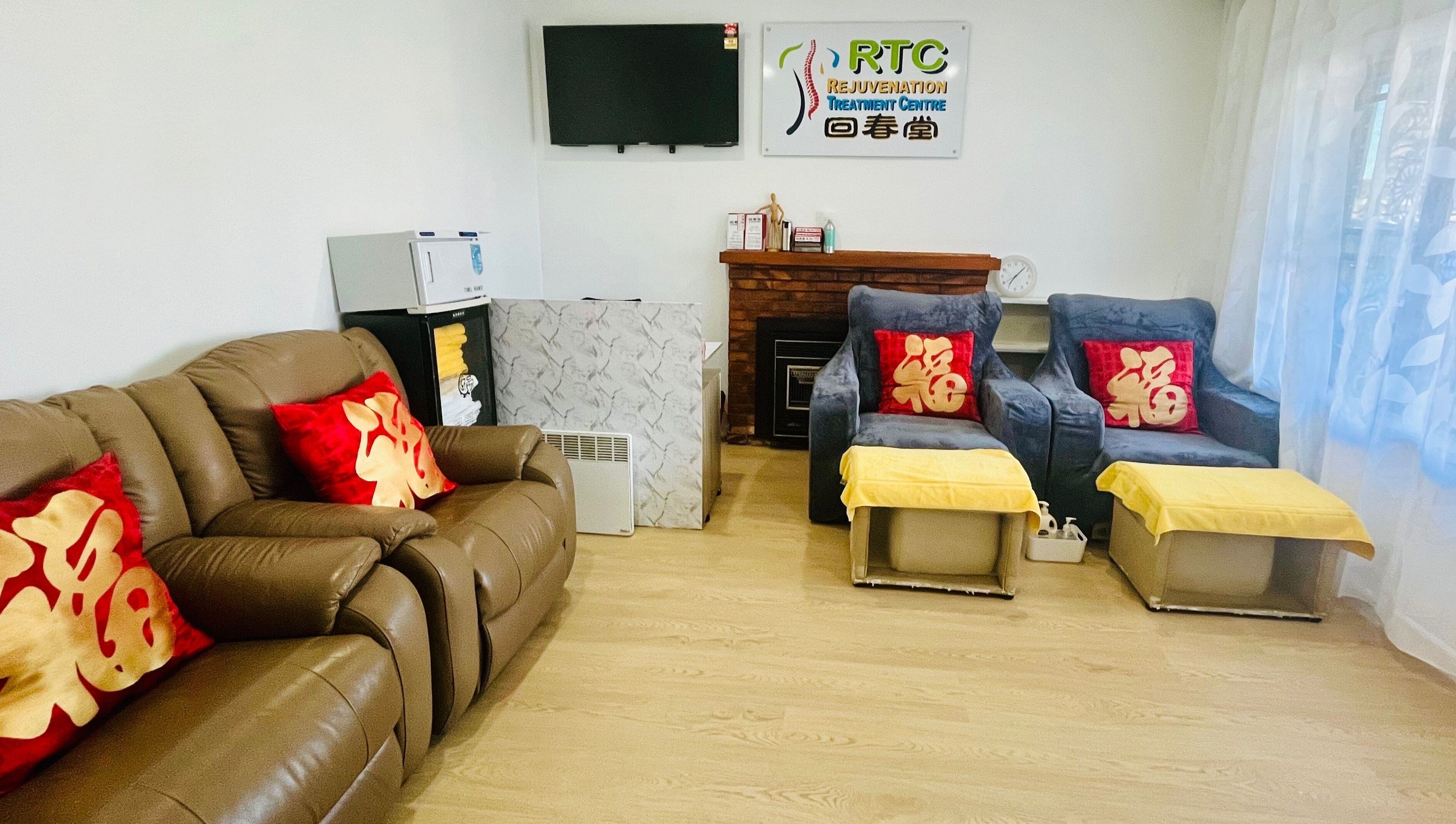 Comfortable seating at RTC Wendouree Branch, Wendouree, Victoria, AU, featuring plush chairs and decor.