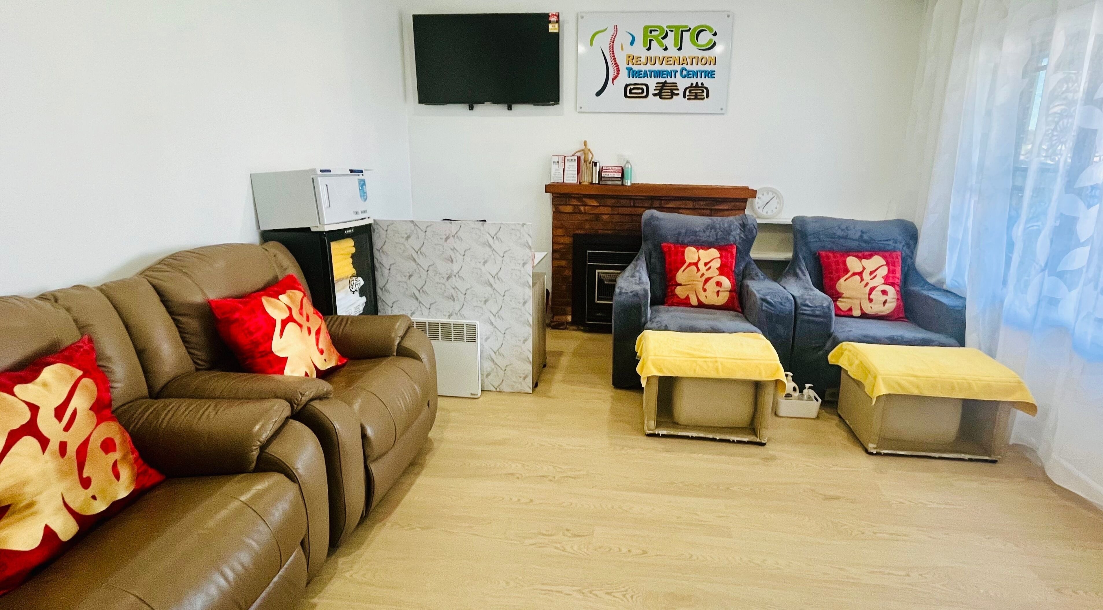 Comfortable seating at RTC Wendouree Branch, Wendouree, Victoria, AU, featuring plush chairs and decor.