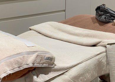 Relaxing treatment bed at Indulgences, The Junction, New South Wales, AU. Perfect for serene beauty and wellness sessions.