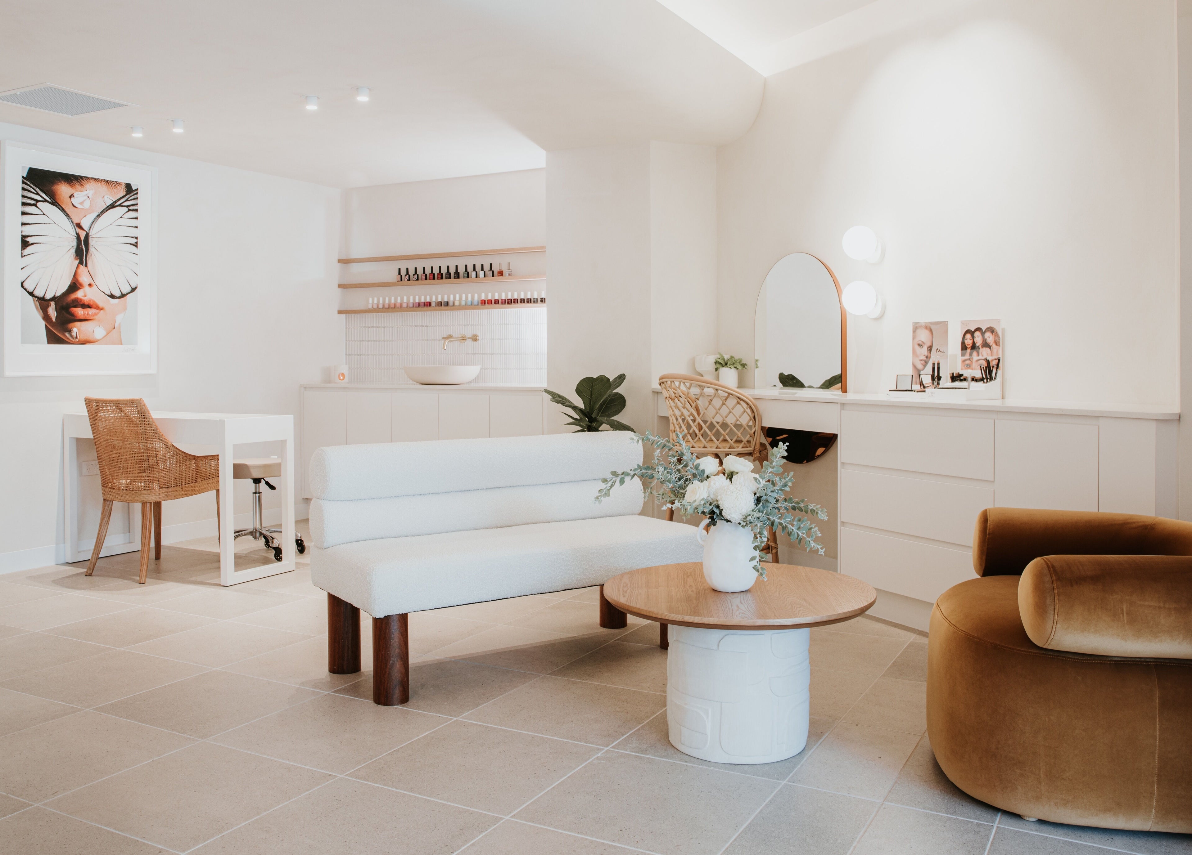 Elegant interior of Indulgences at The Junction, New South Wales, AU with plush seating and artistic decor.