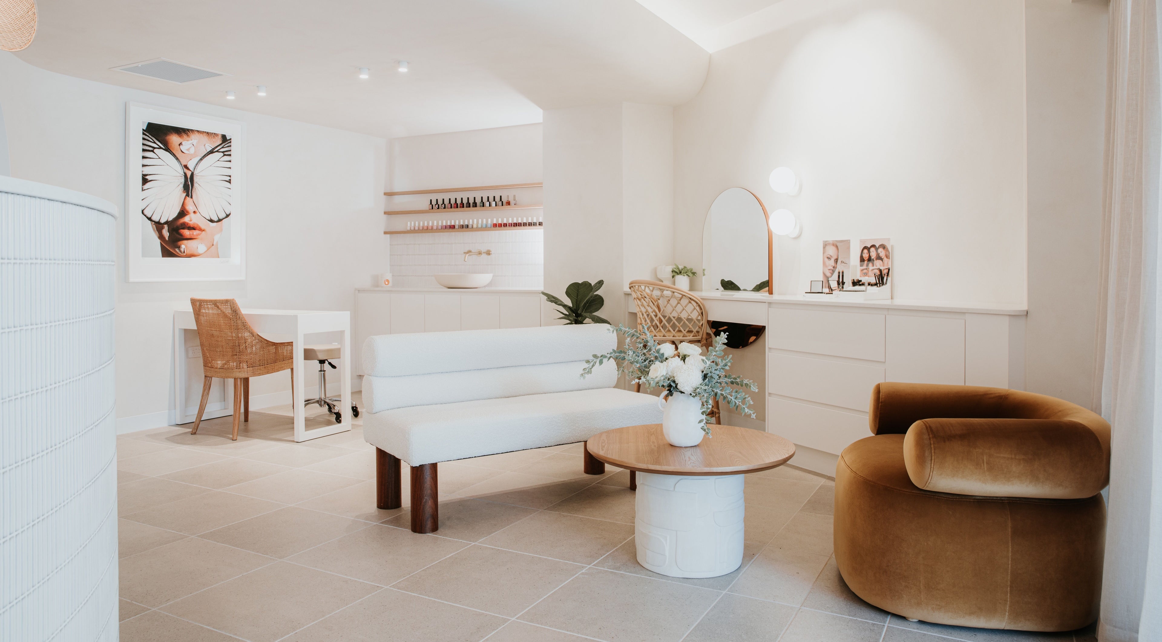 Elegant interior of Indulgences at The Junction, New South Wales, AU with plush seating and artistic decor.