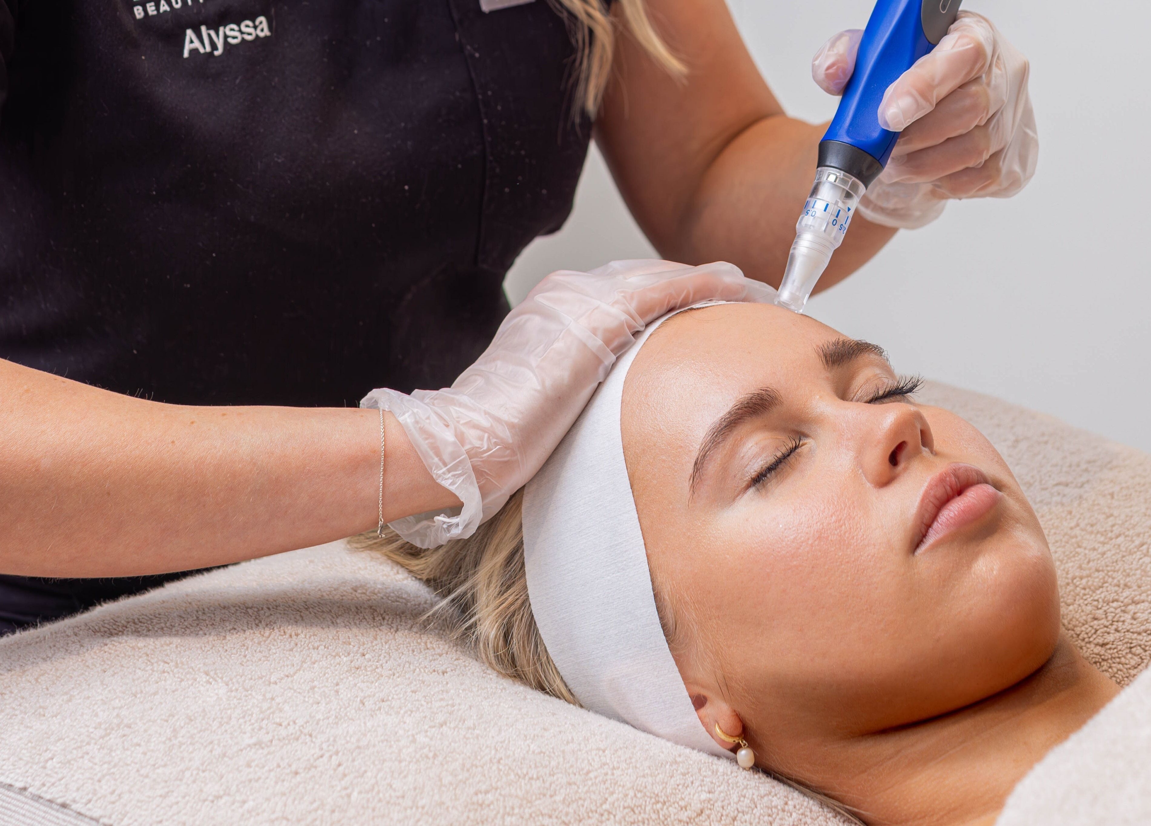 Facial treatment at Indulgences, The Junction, New South Wales, AU, showcasing expert skincare service.