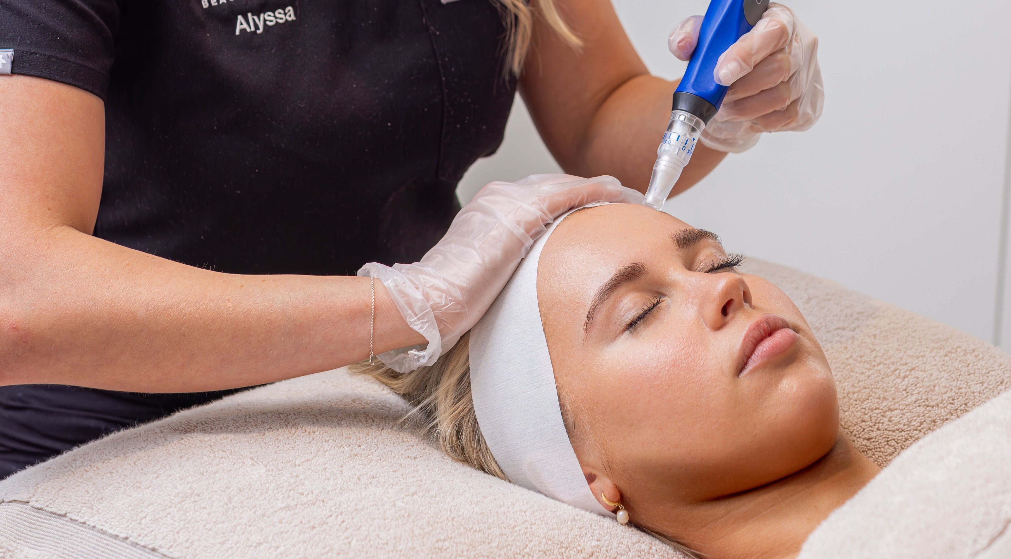 Facial treatment at Indulgences, The Junction, New South Wales, AU, showcasing expert skincare service.