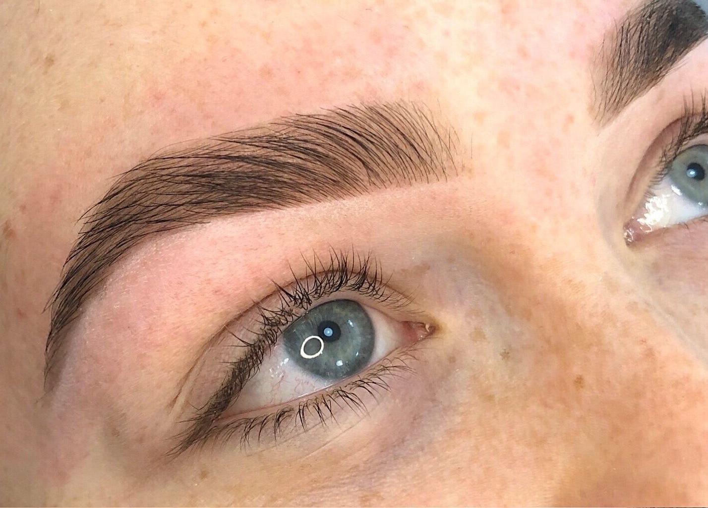 Perfectly shaped eyebrows at The Skin Genesis Collective, Nedlands, Western Australia, AU.