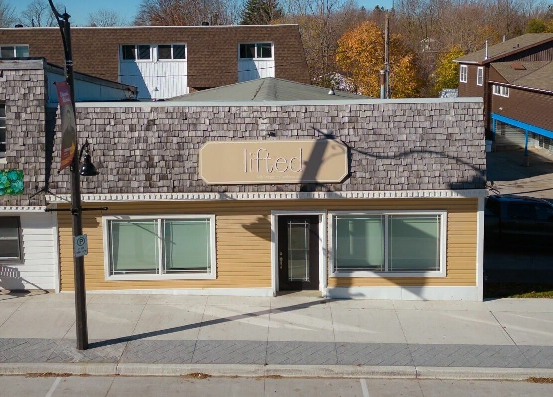 Front view of Lifted Lash Lounge and Wellness Spa in Clinton, Ontario, CA.