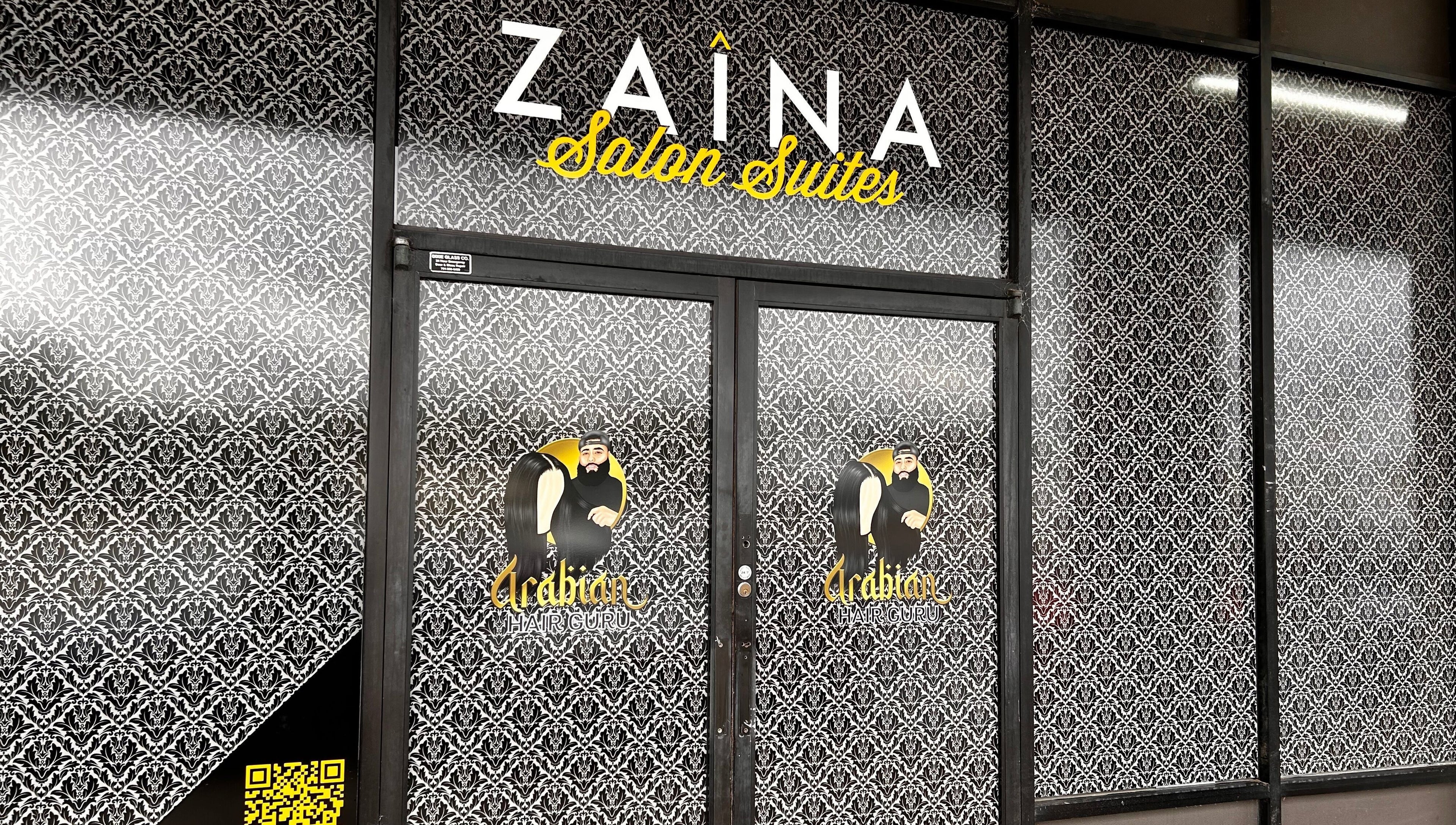 Front view of Styled by Roxxy at Zaina Salon Suites, Gastonia, North Carolina, US with patterned design.