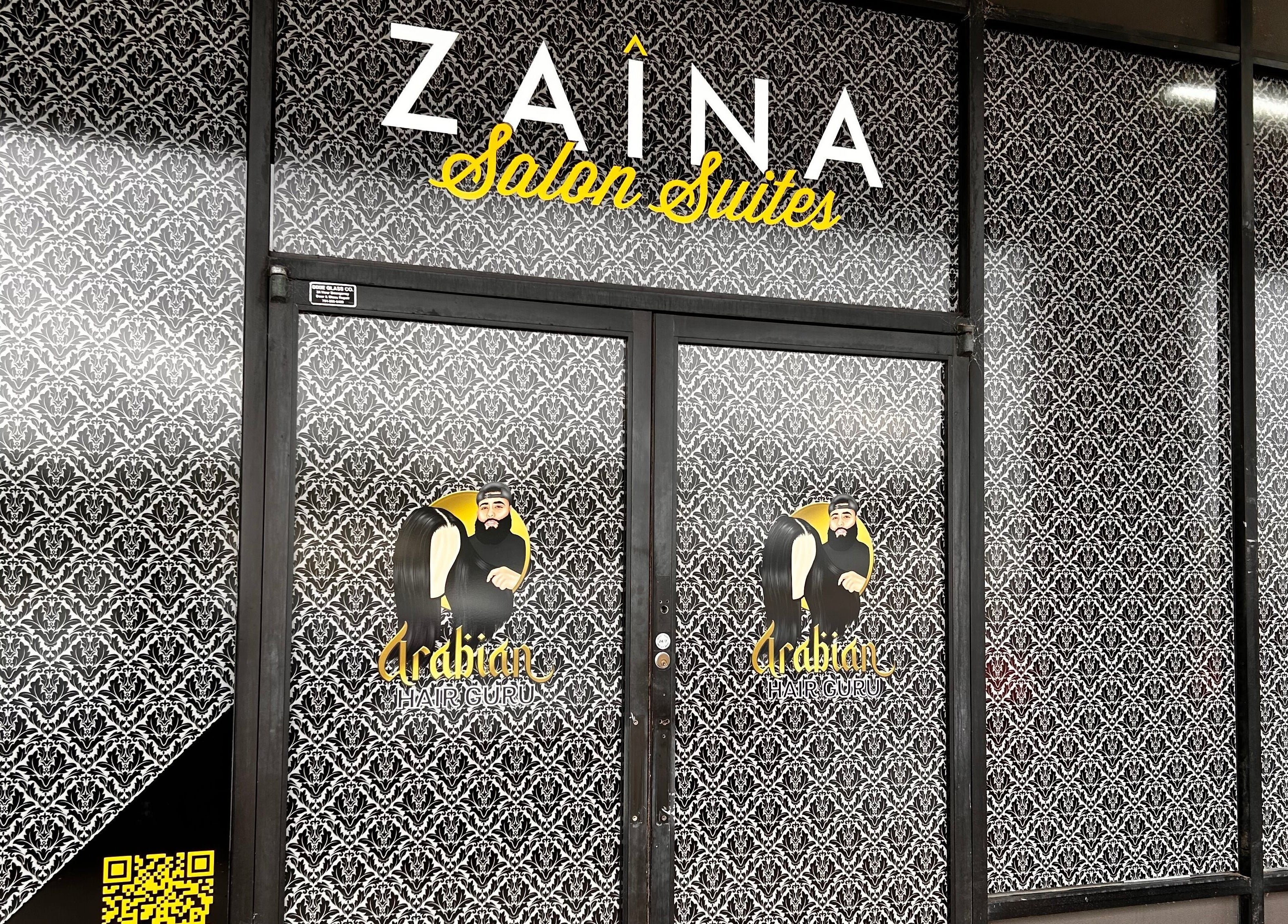 Front view of Styled by Roxxy at Zaina Salon Suites, Gastonia, North Carolina, US with patterned design.