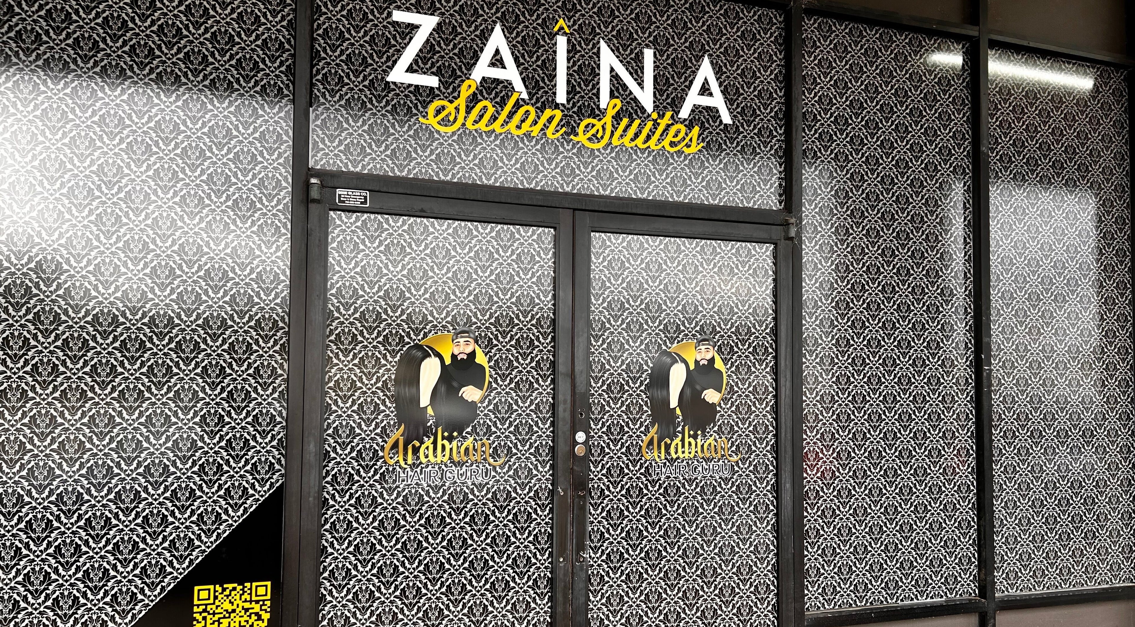 Front view of Styled by Roxxy at Zaina Salon Suites, Gastonia, North Carolina, US with patterned design.