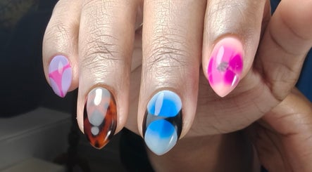 Stylish nail art at Goddess Nail Studio, Auckland, Auckland, NZ, showcasing unique designs and vibrant colors.