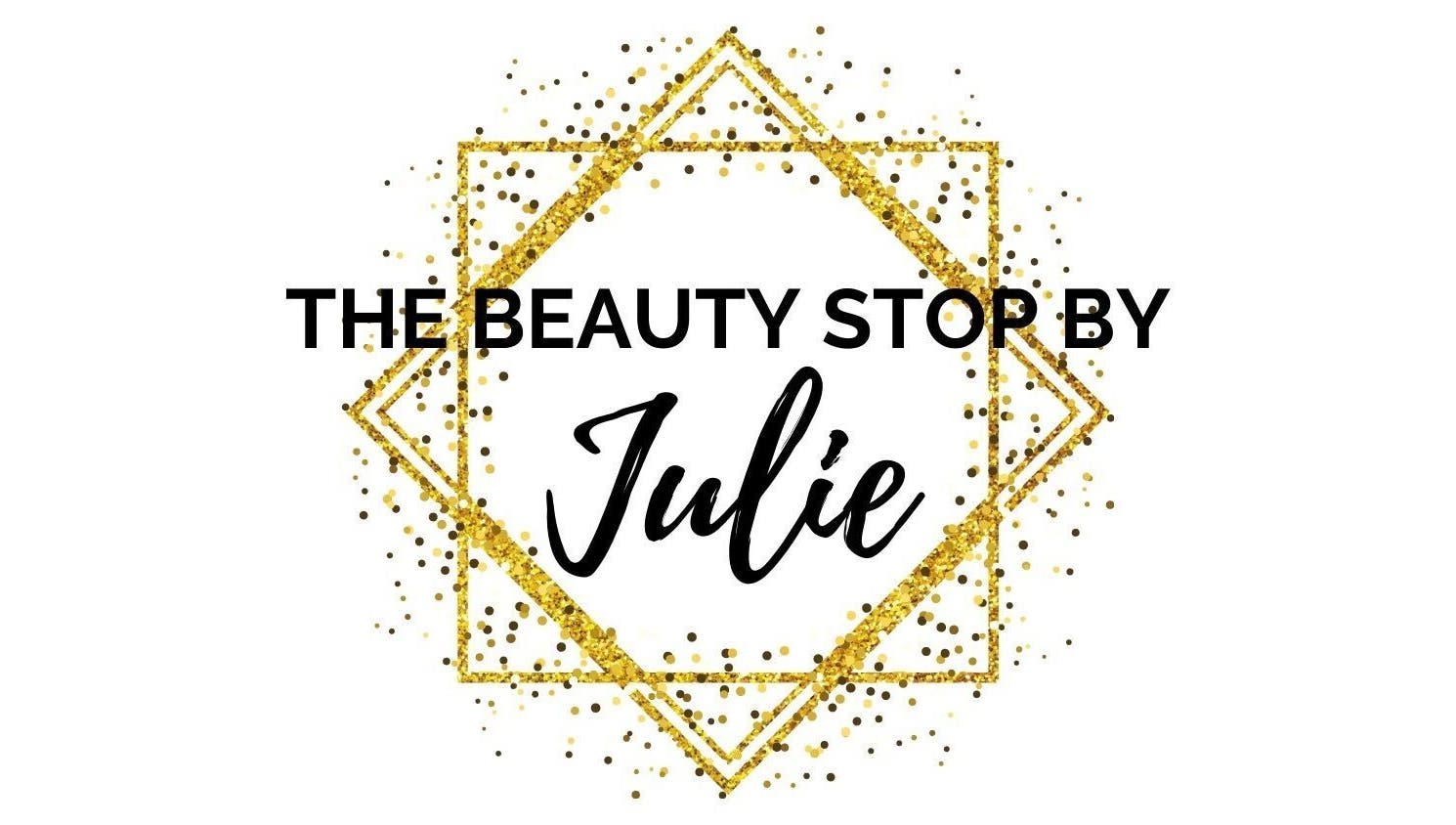 Logo of The Beauty Stop by Julie in Hull, England, GB, featuring elegant gold geometric design.