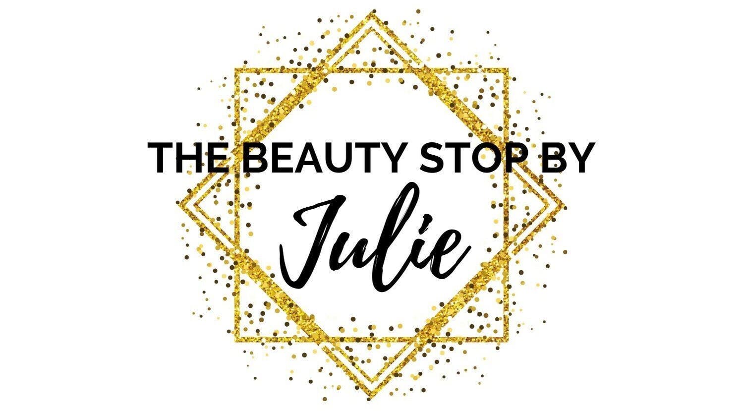 Logo of The Beauty Stop by Julie in Hull, England, GB, featuring elegant gold geometric design.