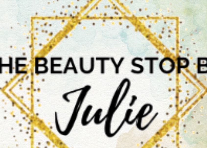 The Beauty Stop by Julie logo with gold design, located in Hull, England, GB.