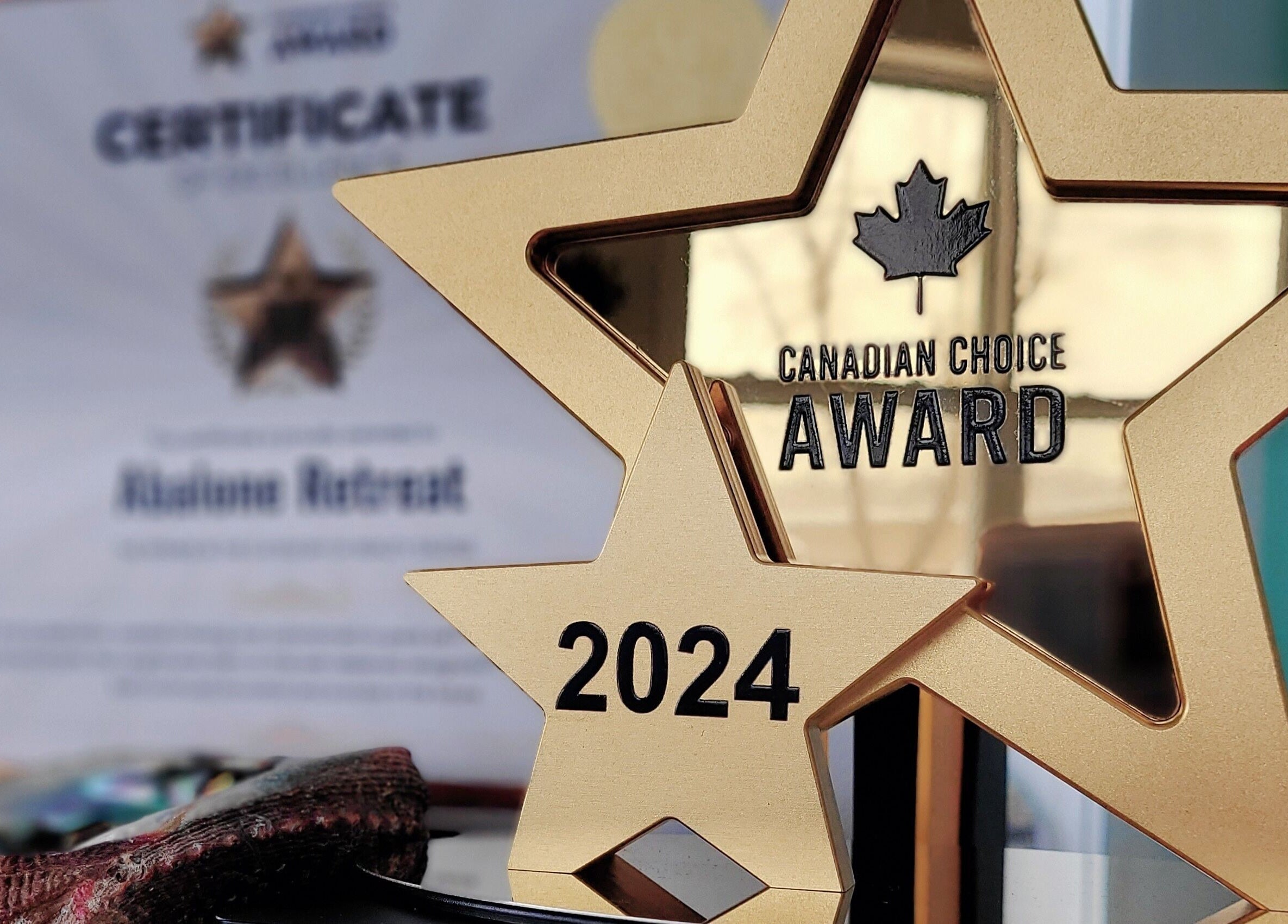 Award-winning venue, Abalone Retreat in Stewiacke, Nova Scotia, CA, with the 2024 Canadian Choice accolade.