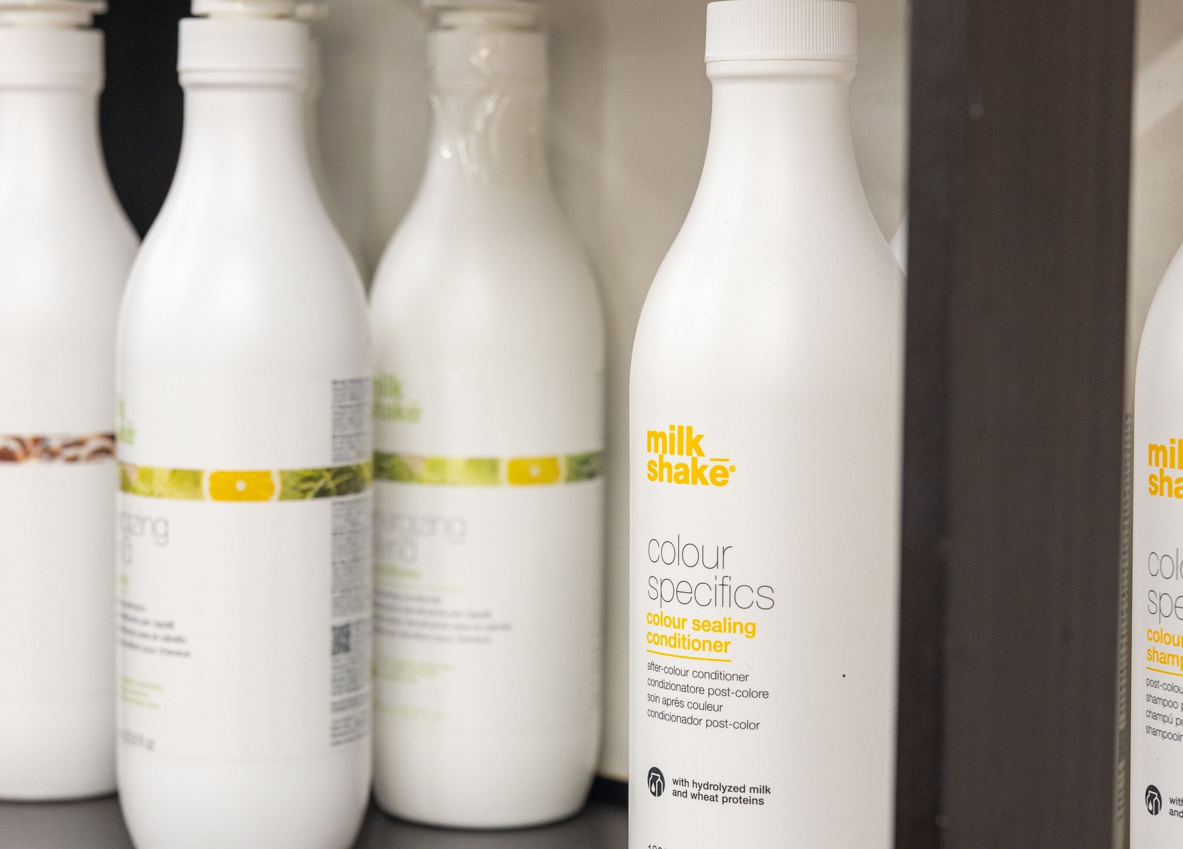 Color care hair products at Claudia and Co, Toowong, Queensland, AU, enhancing salon beauty.