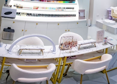 Elegant nail station at Jennys House Nail & Beauty Castle Hill, Castle Hill, New South Wales, AU.