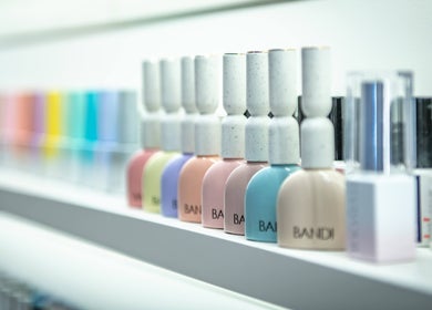 Colorful nail polish bottles at Jennys House Nail & Beauty Castle Hill, Castle Hill, New South Wales, AU.