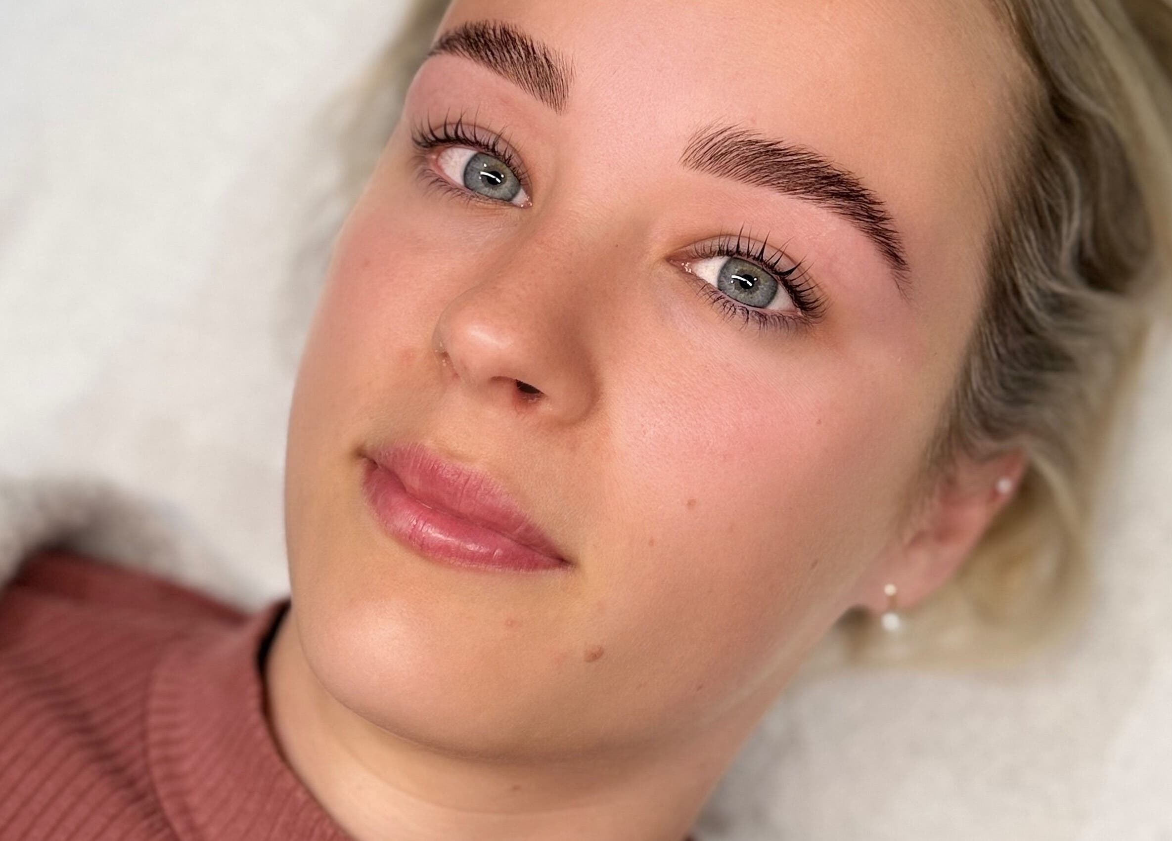 A serene face receiving skincare treatment at Serene Skin & Body, Mount Hutton, New South Wales, AU.