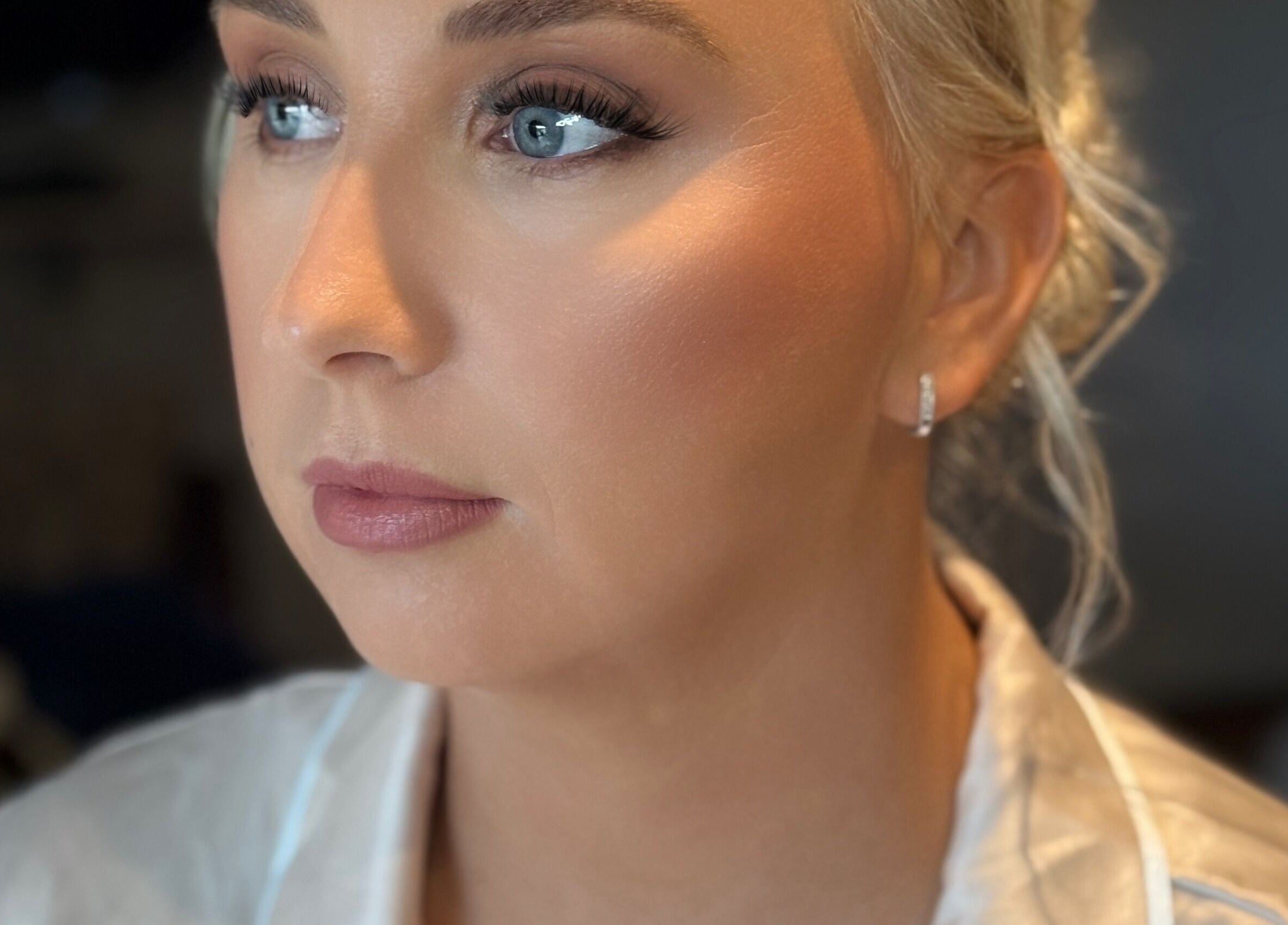 Close-up of elegant makeup at Serene Skin & Body, Mount Hutton, New South Wales, AU.