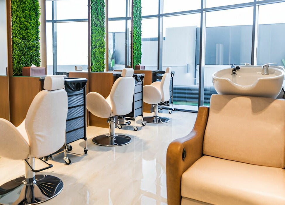 Luxurious salon chairs at Naeeman Garden Hotel نعيماً فندق جاردن, Jabriya, Hawalli Governorate, KW.