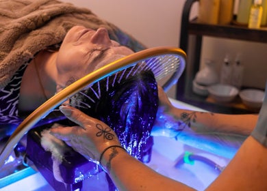 Luxurious hair treatment at Classic Beauty Boutique, Bournemouth, England, GB, providing ultimate relaxation.