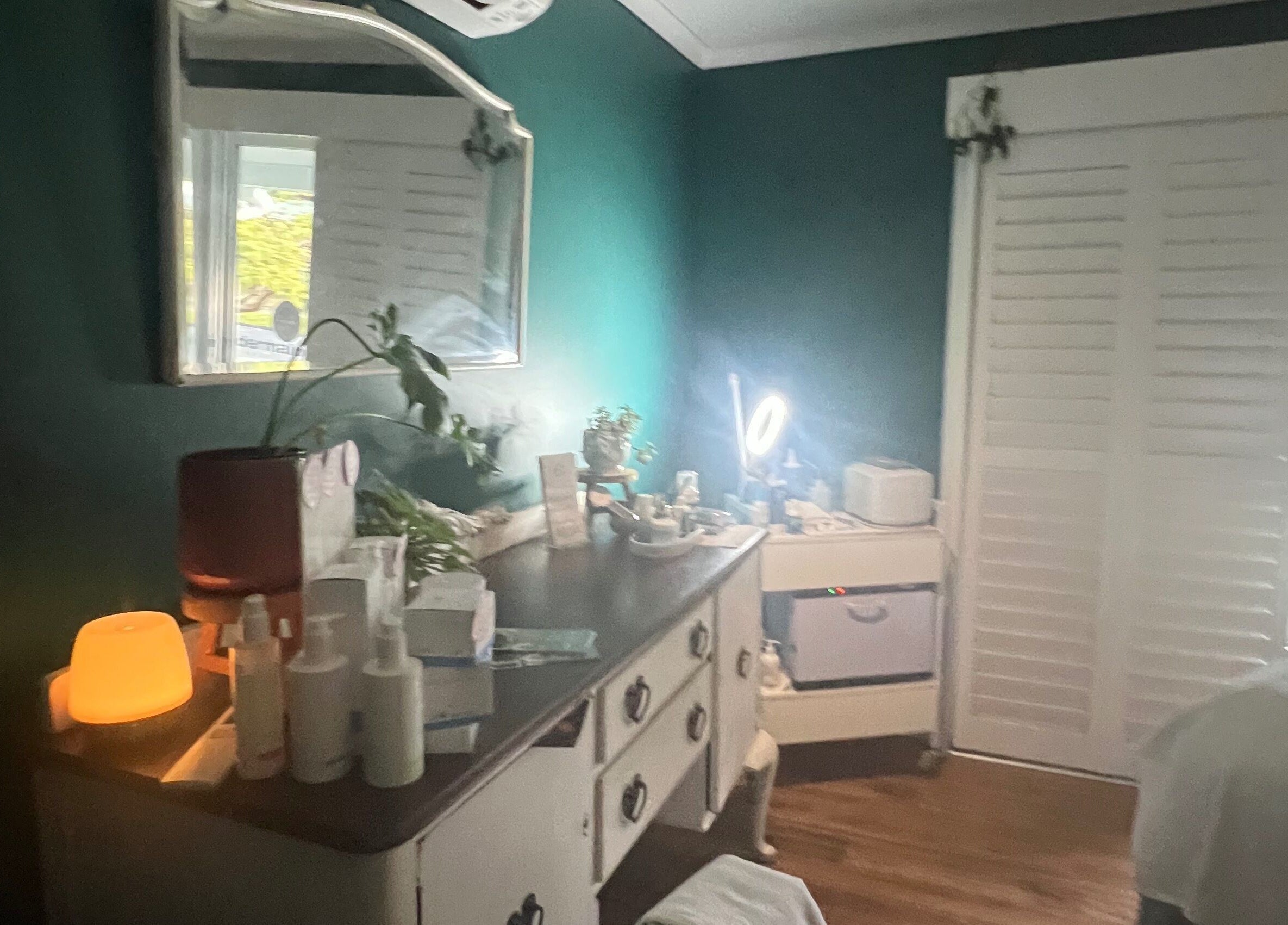 Cozy skincare room at Skin Therapy at Ocean Shores, ocean shores, New South Wales, AU, with ambient lighting.