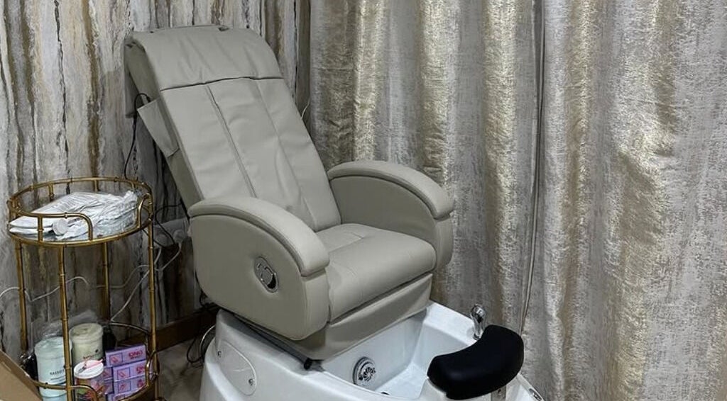 Luxurious pedicure chair at Cover Beauty - Appearance in Newcastle, England, GB offering ultimate relaxation.