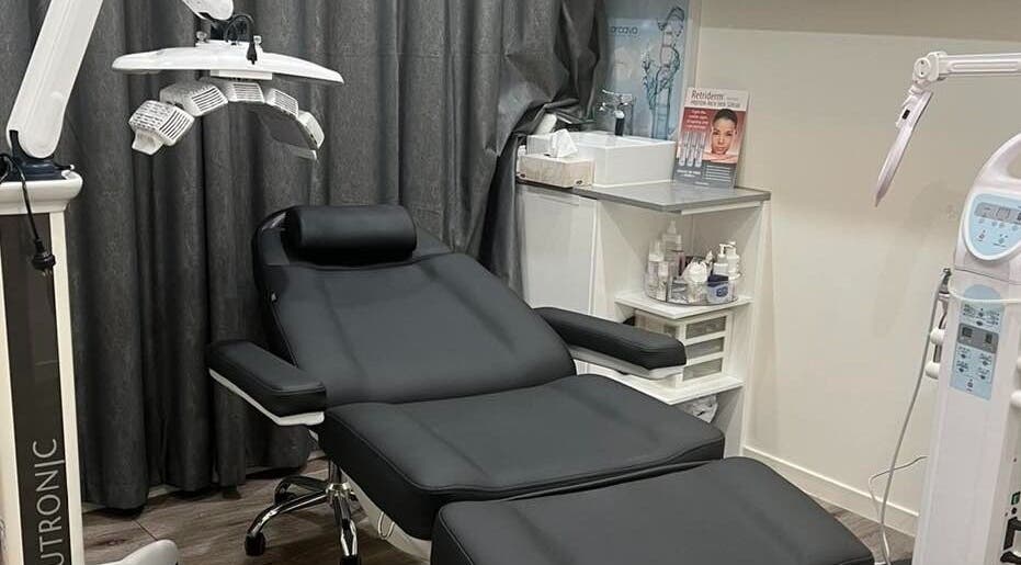 Luxurious treatment chair at Beauty Essentials by Amela (BEBA), Holland Park West, Queensland, AU.