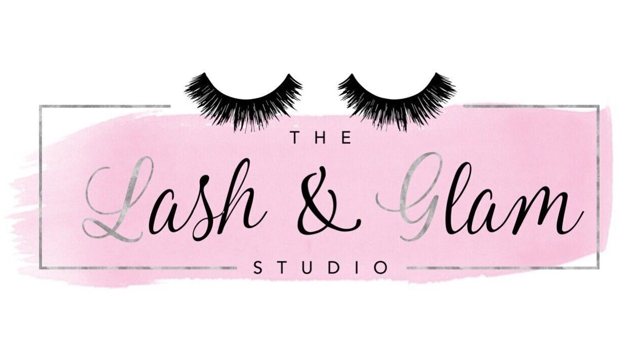 Pink logo of The Lash and Glam Studio, Perth, Scotland, GB with artistic eyelashes.