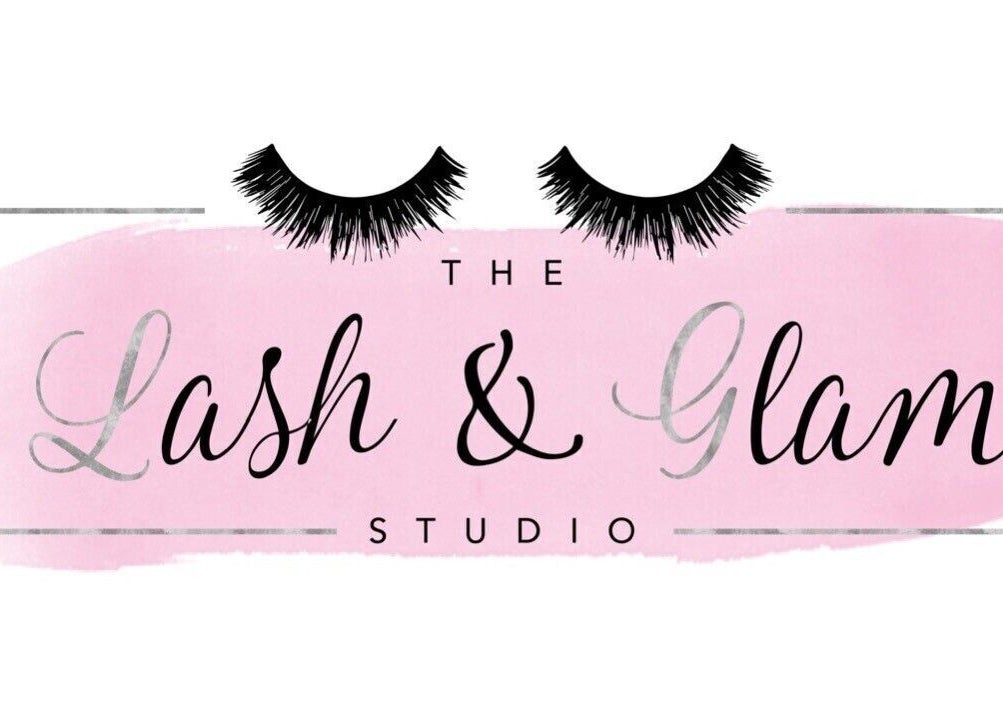 Pink logo of The Lash and Glam Studio, Perth, Scotland, GB with artistic eyelashes.